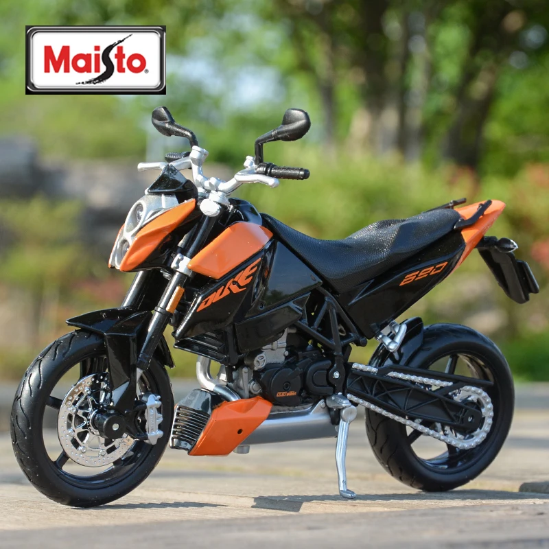 Maisto 1:12 KTM 690 Duke Orange Die Cast Vehicles Collectible Hobbies Motorcycle Model Toys 5