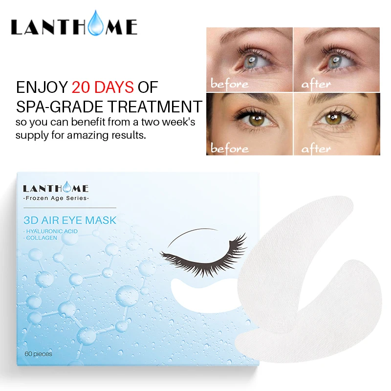 

NEW 60pcs Seaweed Moisturizing Dry Eye Patches Collagen Eye Mask Dark Circles Removal Anti Age Under Eye Pad Bag Eyes Pads TSLM1