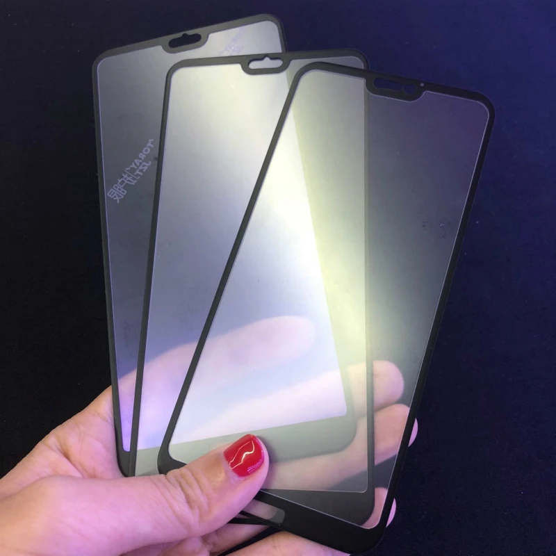 JGKK для Huawei P20 Мягкий край матовое закаленное стекло Pro Lite анти синий луч защита