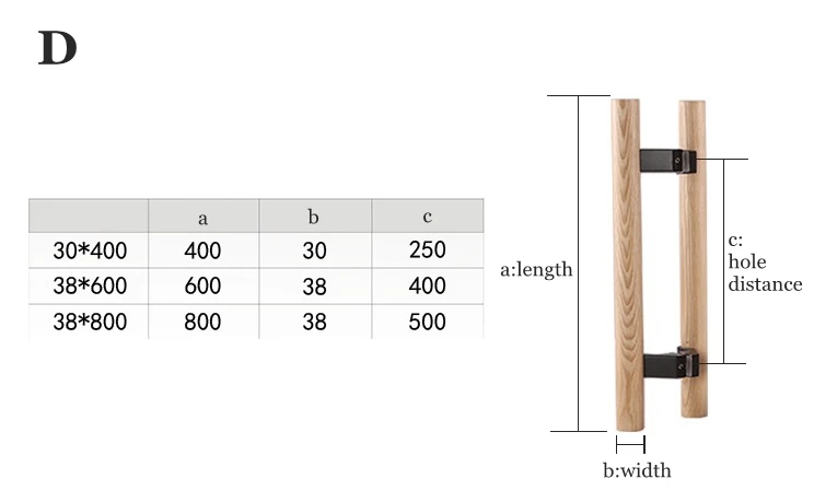 Из цельного дерева боковая стеклянная дверная ручка 250 мм 400 мм для душевой кабины ванная комната рамка Pull ручка раздвижной двери в форме H сырая древесина