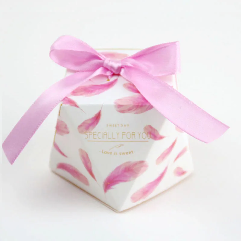 

20pcs Octagonal Exquisite Creative Bow-knot EU Style Candy Sweet Boxes 4 Colors
