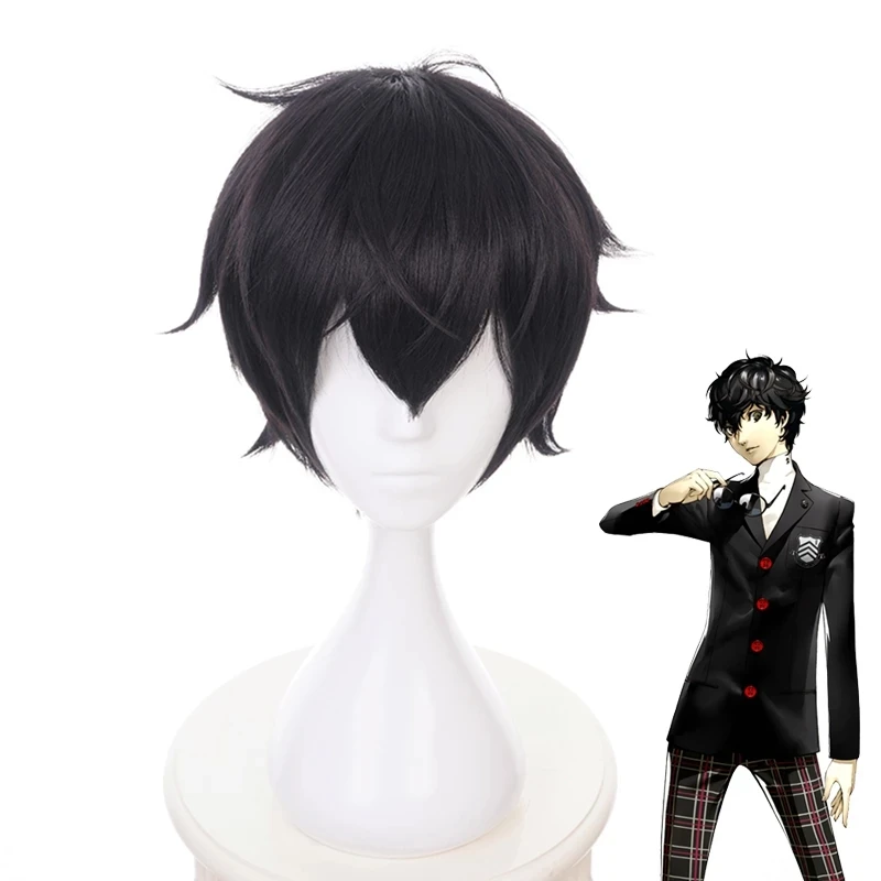 Парик для косплея Persona 5 Ren Amamiya взрослых мужчин и мальчиков парик костюма