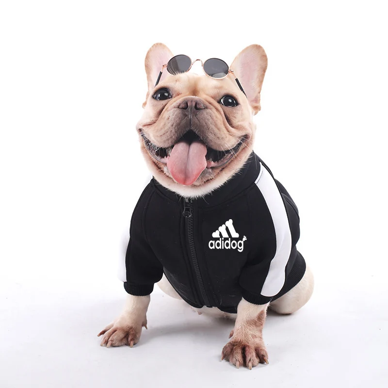 Sudadera con capucha para Perro, Ropa de invierno para perros, abrigo, Chaqueta de algodón, Ropa de Bulldog Francés para perros, Ropa para mascotas