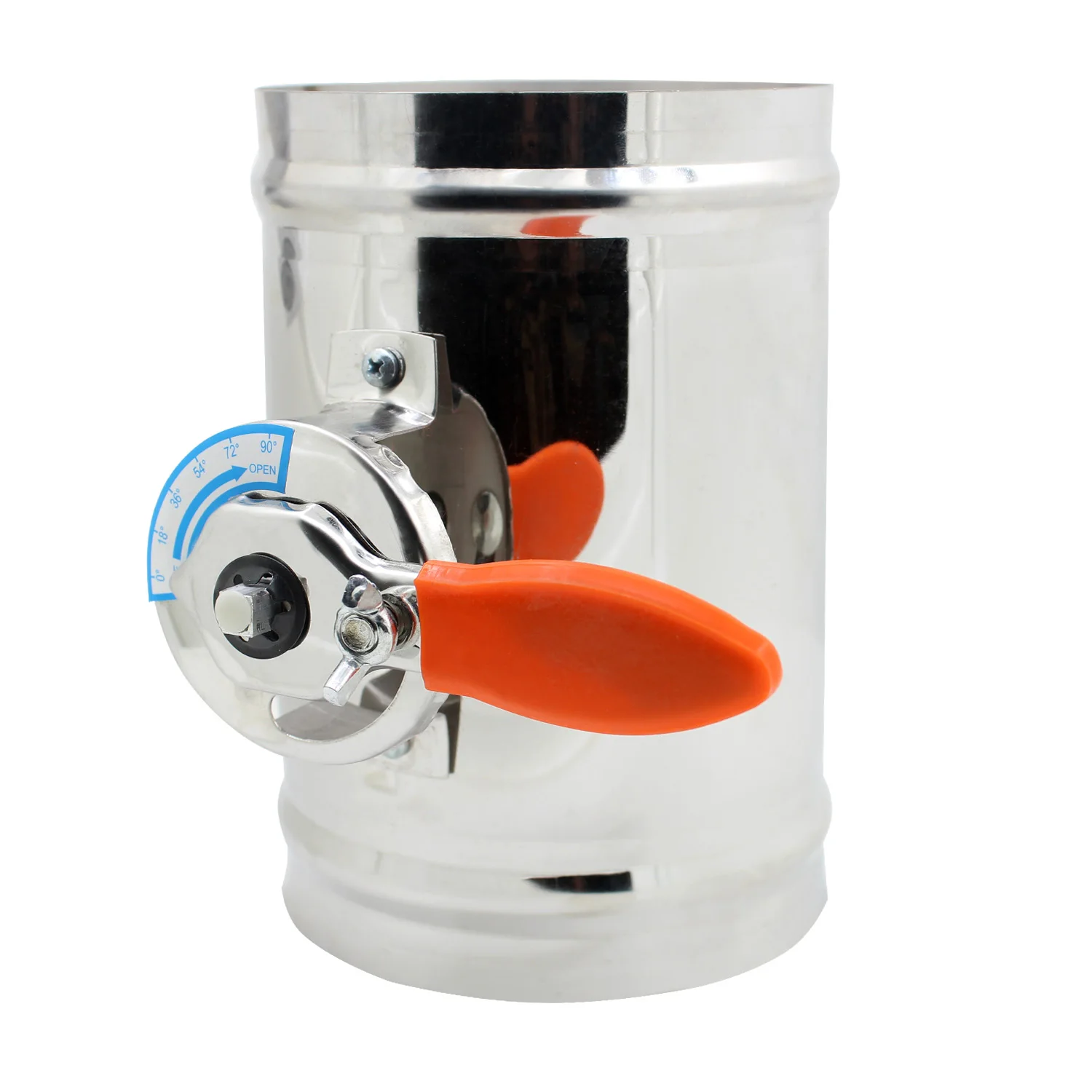 Válvula de compuerta de aire Manual, amortiguador de ventilación, conducto de ventilación, diámetro 80 100 125 150 200 250 300 350 400 mm (diámetro 80mm)