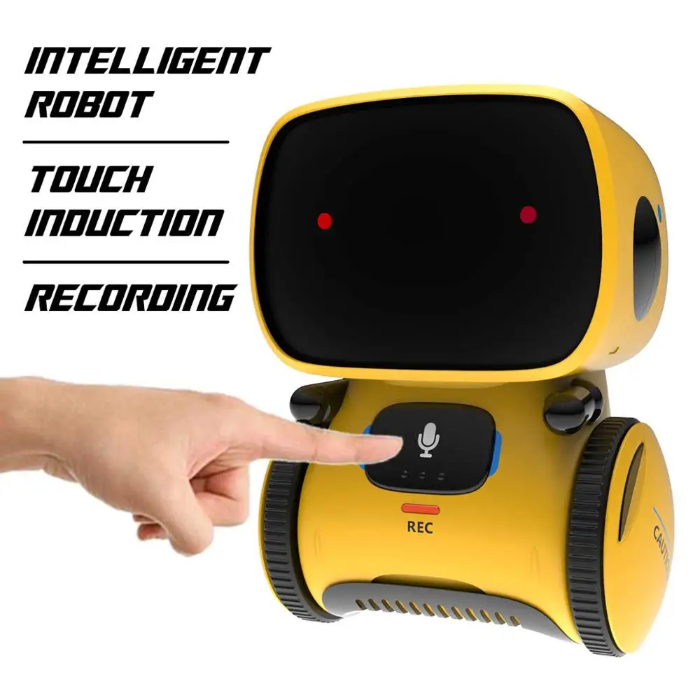2019 New Type Robots for Kids Dance Voice Command Touch Control Toys Interactive Robot Cute Toy Smart Robotic New years Gifts