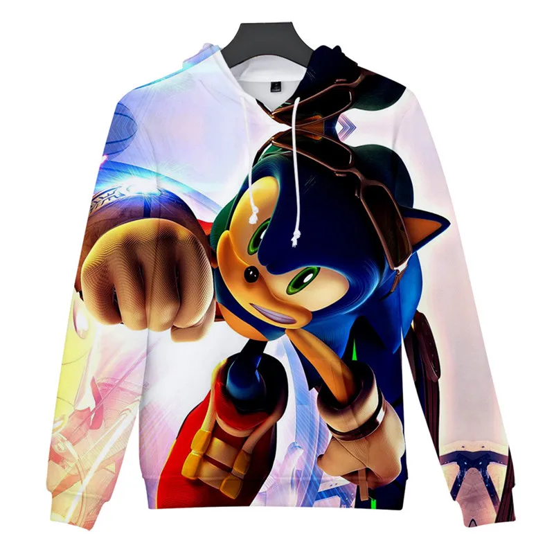 picture color Sonic зубная щётка 3D на молнии; Новая мода повседневная одежда толстовка с длинными рукавами Толстовка 3D для мальчиков и для девочек; одежда для детей и родителей; Длинная одежда пальто в тонком стиле - Цвет: picture color