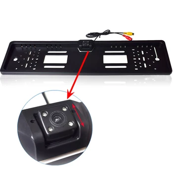 

HD Rearview Camera Black Power cord Cable Replacement Accessories 4LED