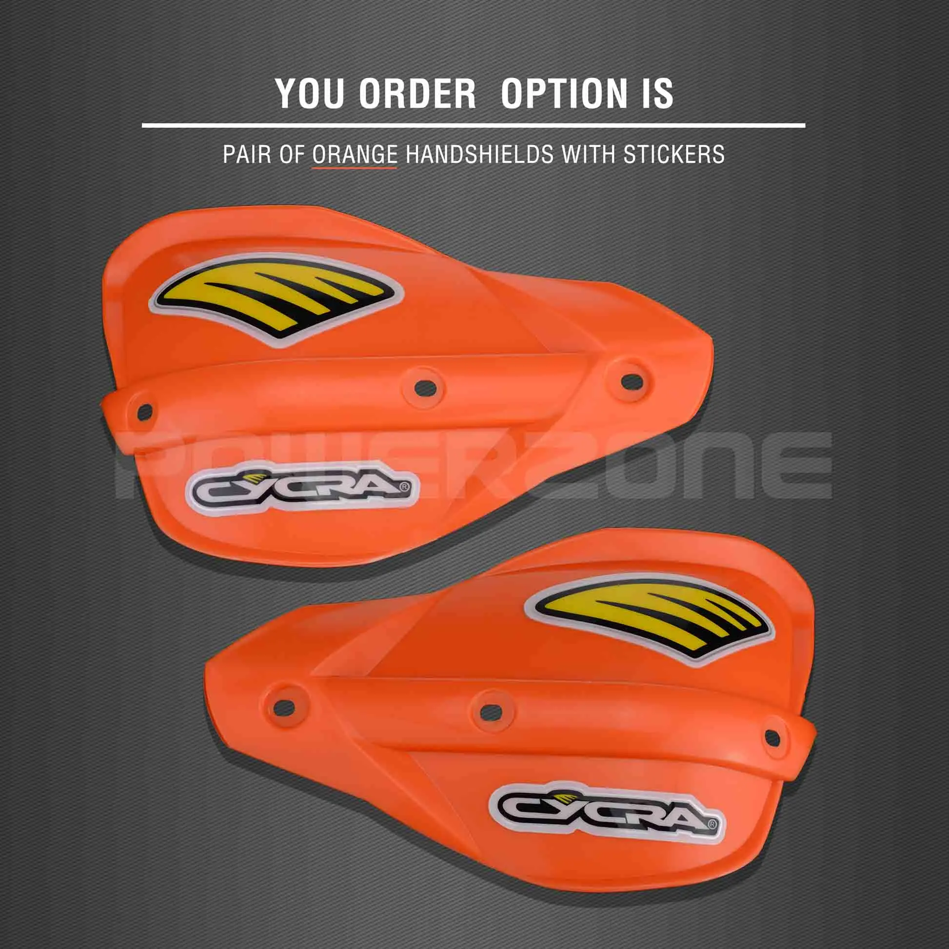 Powerzone Probend рукавицы для Honda KTM ADV EXC EnduroHusqvarna TE CRF WRF DRZ KLX Мотоцикл Байк ATV руль - Цвет: Orange Handshield