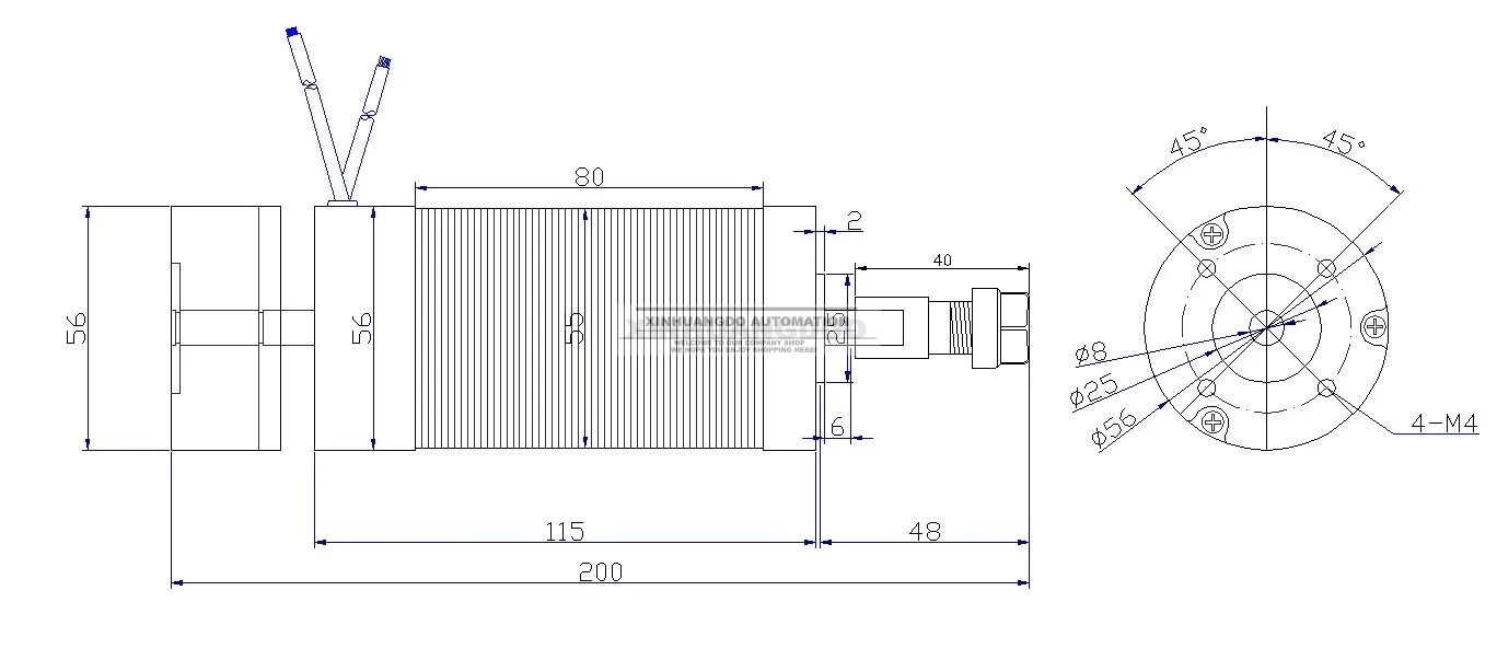 DC 48V 500W бесщеточный электродвигатель вращения шпинделя мотор шпинделя гравировки ER11/ER16 Цанга для мини токарный станок с ЧПУ станок