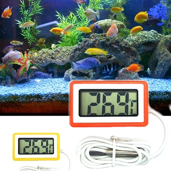 

LCD Digital Aquarium Thermometer Temperature Gauge Monitor with Probe
