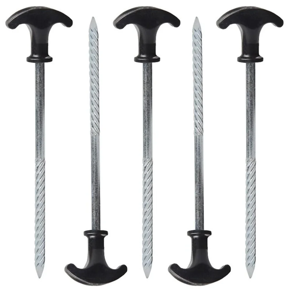 1PC Stainless Steel Tent Pegs Outdoor Camping Tent Awning Peg T Type