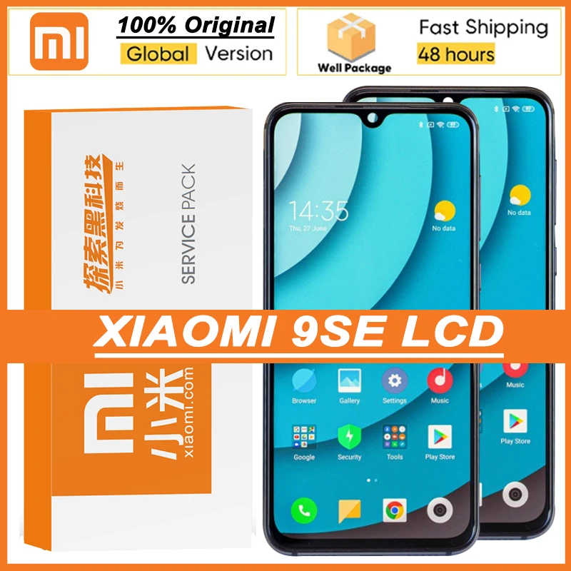 100% Оригинальный 5 97 &quotAmoled дисплей с рамкой для XiaoMi Mi 9 SE M1903F2G сенсорный экран