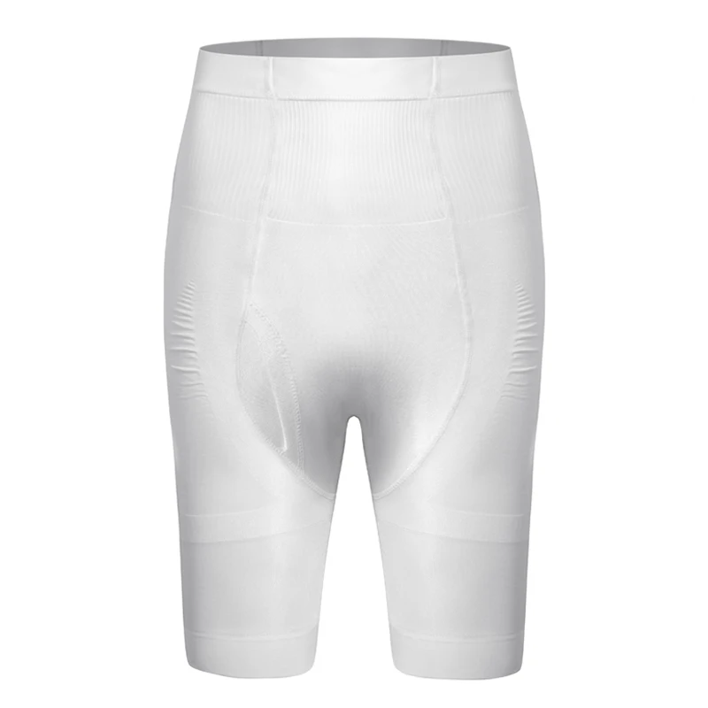 Mens Body Shaper Waist Trainer Tummy Control Slimming Shapewear Abdomen Shapers Compression Girdle Shorts Slim Boxer Underwear - Цвет: White