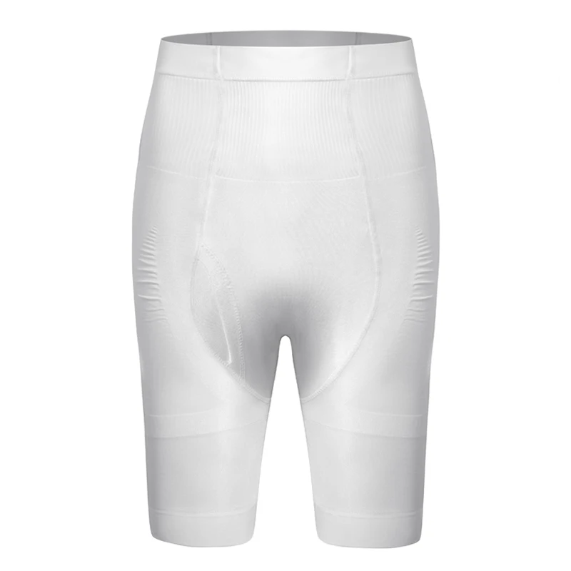 White Mens Body Shaper Waist Trainer Tummy Control Slimming Shapewear Abdomen Shapers Compression Girdle Shorts Slim Boxer Underwear - Цвет: White