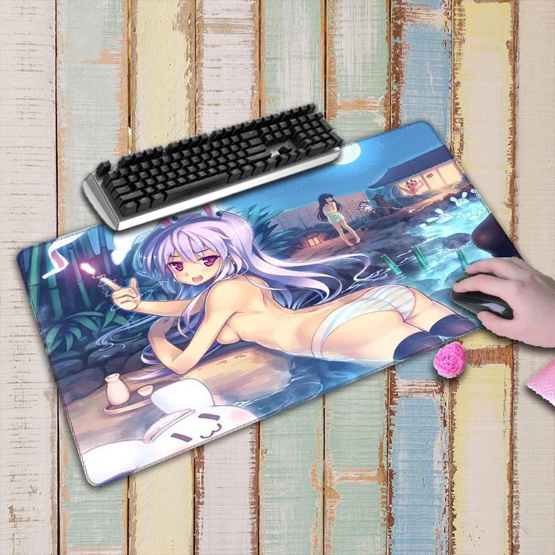  Sexy japanesse Anime Girl 80x40cm Super Mouse Pad Gaming Mousepad for CSGO DOTA Game Gamer for Tabl