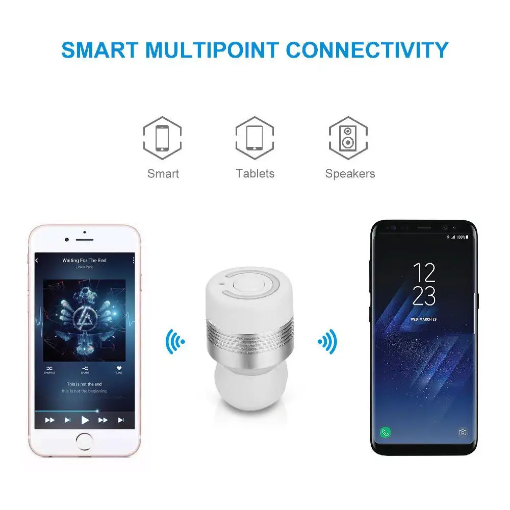 Наушники с Bluetooth V4.2 стерео HD бас пот доказательство наушники встроенный микрофон для Android IOS смартфон