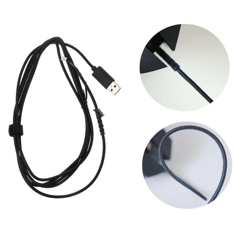

Durable Nylon Braided USB Mouse Cable Mouse Lines for logitech G502 HERO Mouse