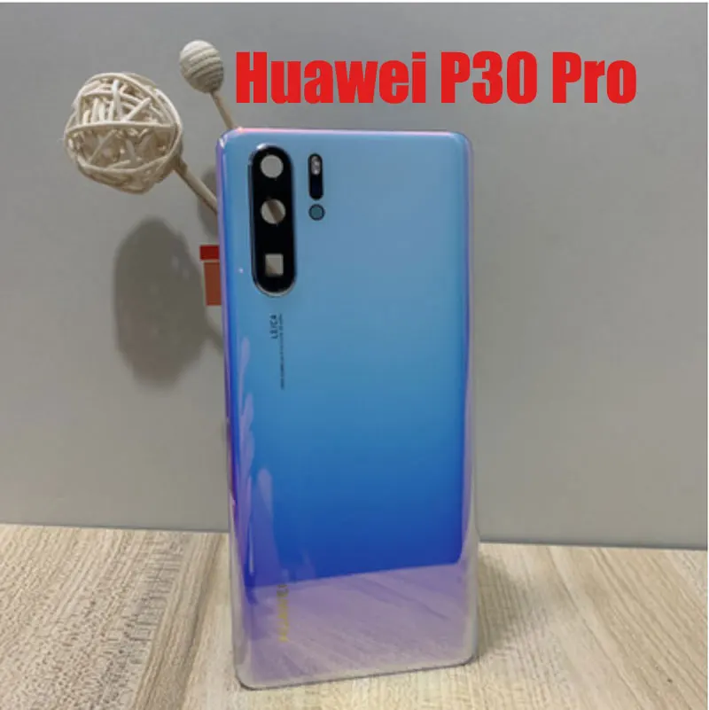 Оригинальная задняя крышка для huawei P30, задняя крышка для батареи, Задняя стеклянная крышка для huawei P30 Pro, запасные части+ рамка для камеры+ вспышка для объектива - Цвет: For Huawei P30 Pro