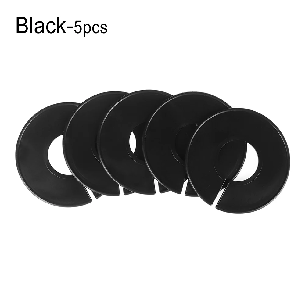 black 5 шт. ручной работы пластиковые пустые белые черные бирки с размерами круглые вешалки этикетки для одежды Размер Маркировка кольцо аксессуар логотип - Цвет: black
