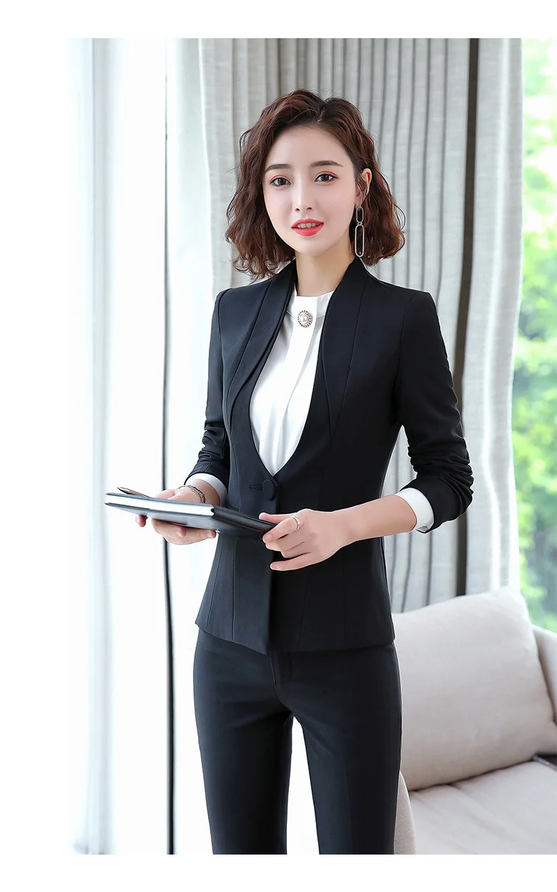 IZICFLY стиль осень формальная юбка костюм униформа для женщин офисная одежда Элегантный бизнес Блейзер и юбка набор Рабочая одежда 4XL