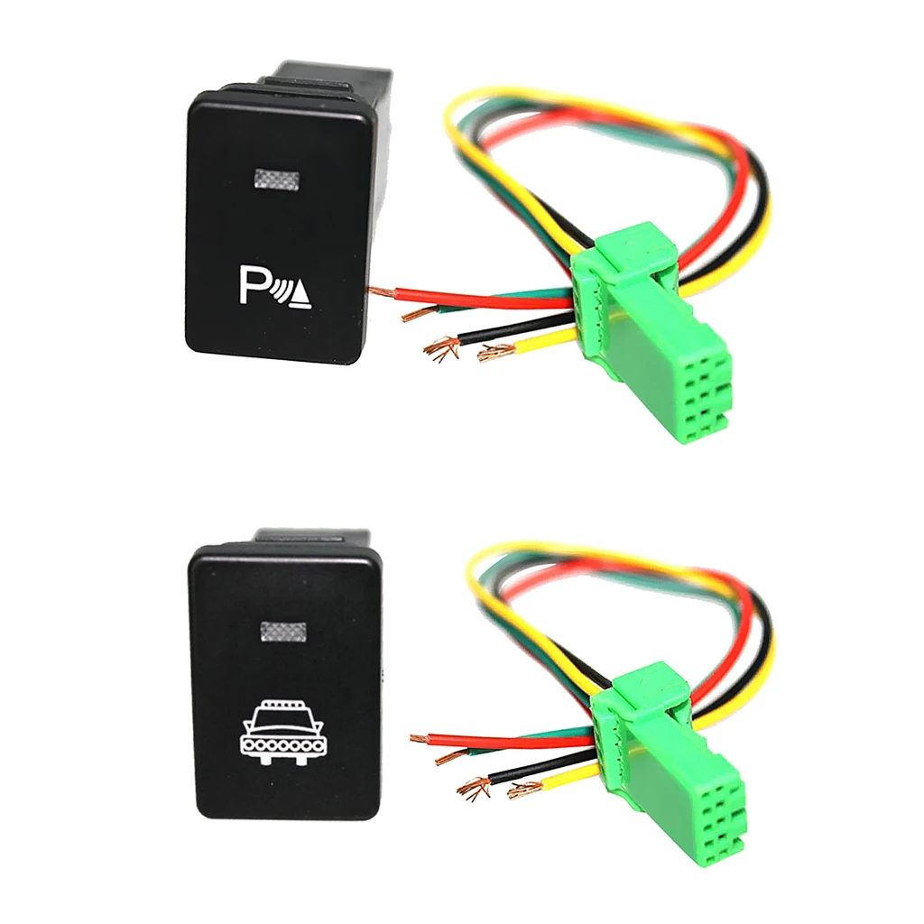 Push Button Switch White LED Parking Light & Headlight with Harnesses For   4Runner 2010-On