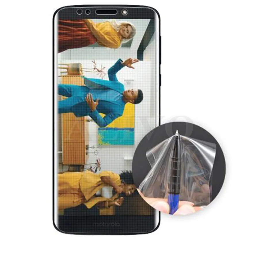 6D Защитная Гидрогелевая пленка для Motorola Moto G7 G6 G8 E5 Plus One Vision Z2 Z3 Play Not Glass|Защитные