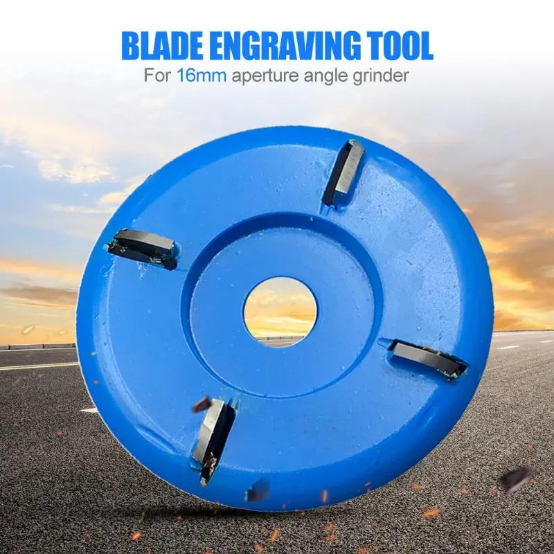 Flat Woodworking Milling Cutter Angle Grinder Tea Tray Wood Turbo Carving Disc