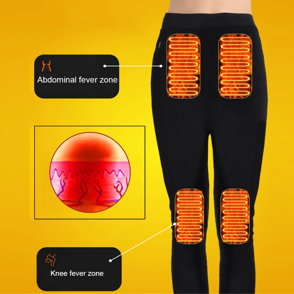 Winter Thermal Underwear Smart Electric Underwear Set Man Female Winter 2 Piece Charging Self-heating Clothe Tops +pants