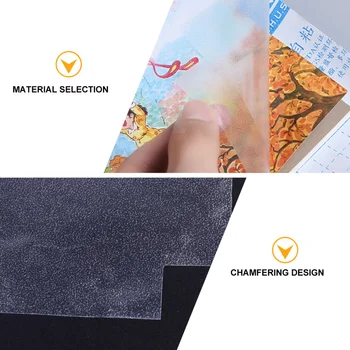 

10Pcs Transparent Book Cover Textbook Cover Self-adhesive Book Cover for Student