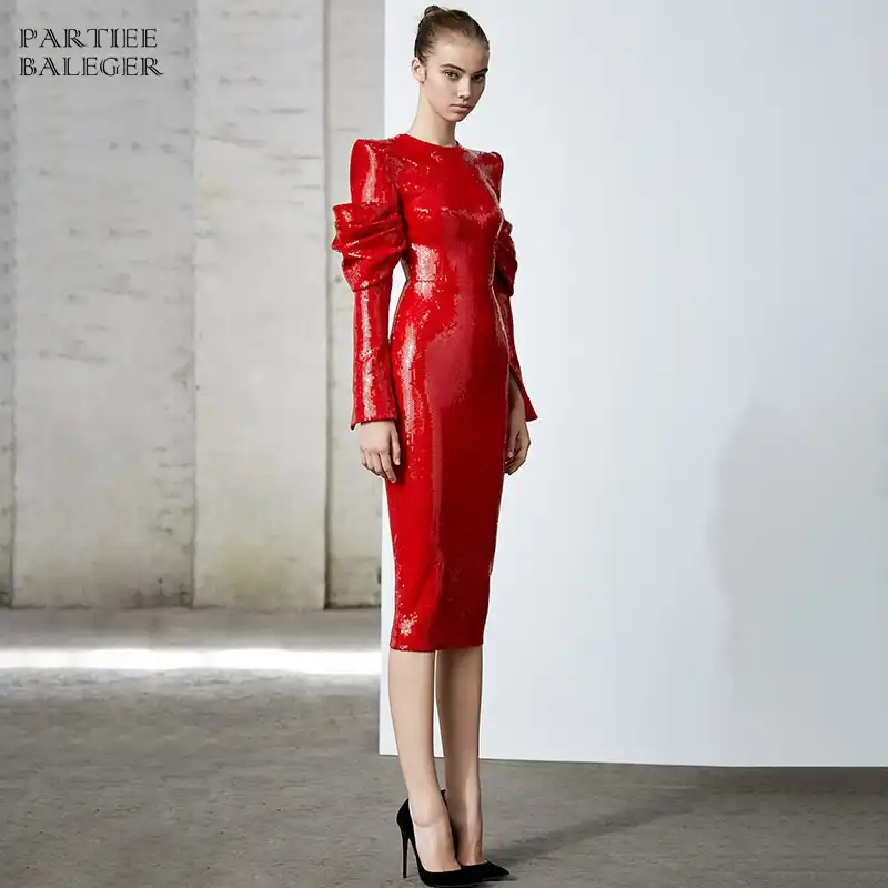 vestido chique vermelho