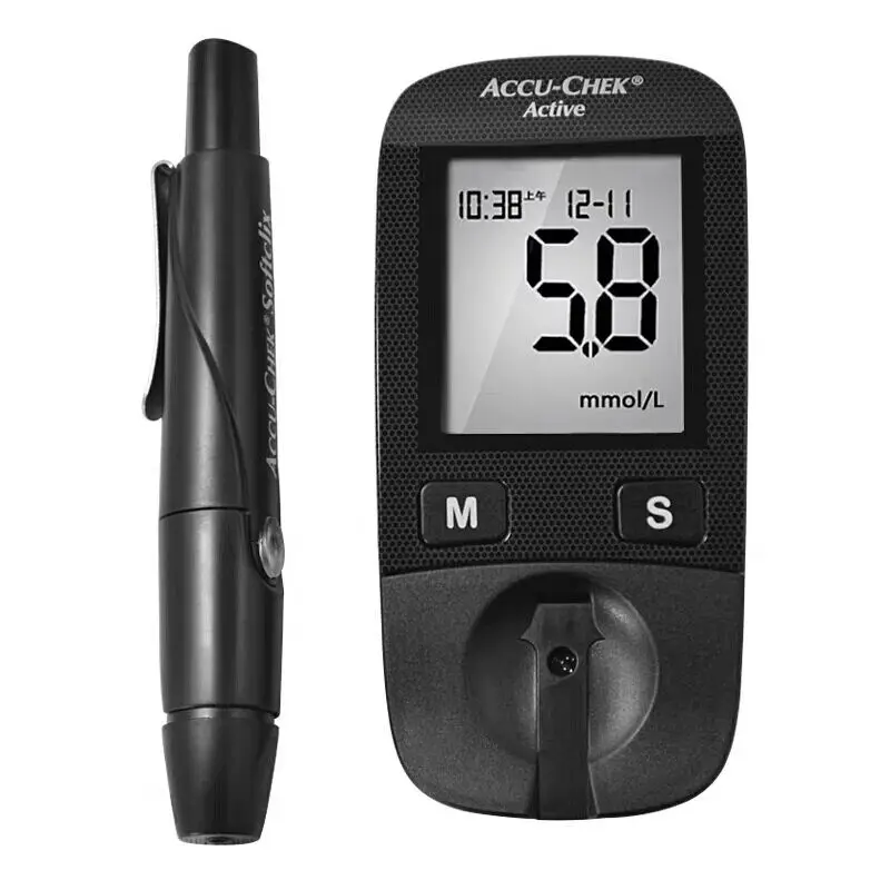 Accu chek активный измеритель уровня глюкозы в крови глюкозиметр монитор тест