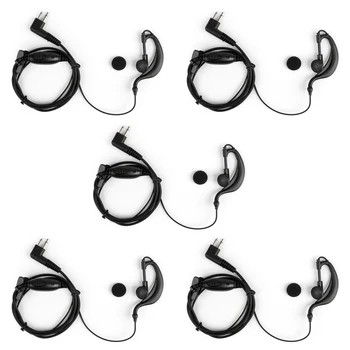 

Artudatech For Motorola GP88 GP68 A8 GP88S GP300 GP308 GP 68 88 300 308 2 Pin G-Shape Headset PTT Walkie Talkie Earpiece