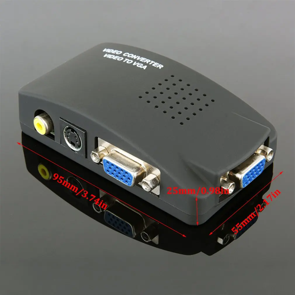 Av-vga сплиттер тв Pcav к Vga Hd видео конвертер-Top Box к компьютеру 3D графика обработки изображений техники