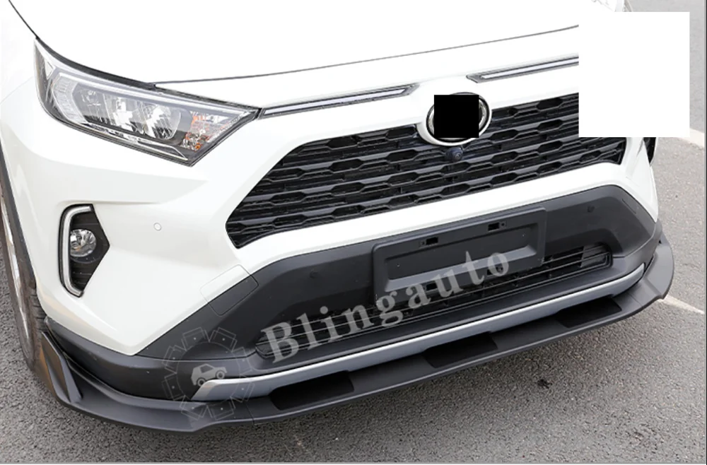 Передний диффузор подходит для T oyota все новые RAV4 ABS пластик Передняя губка автомобильный бампер для губ рассеиватель диффузор коврик черный