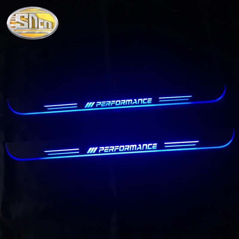 SNCN 2 шт. Автомобильный светодиодный дверной порог для BMW E46 1998 2004 2005 ультратонкая
