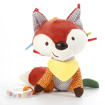 

Baby Toys Cute Fox Rattles Infants Animal Stroller Car Toys Clip Lathe Hanging Seat & Stroller Toys Mobile Music Educational Toy