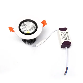 

1PC LED Recessed Downlight 5-7W COB LED Spotlight Adjustable Angle Ceiling Light Kit