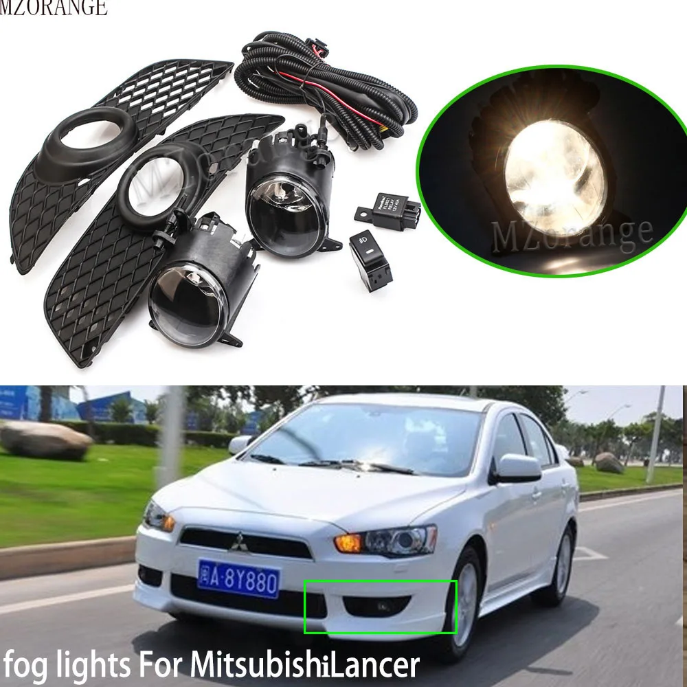 Halogen Fog Lights For Mitsubishi Lancer Lancerex 0813 Led Foglights