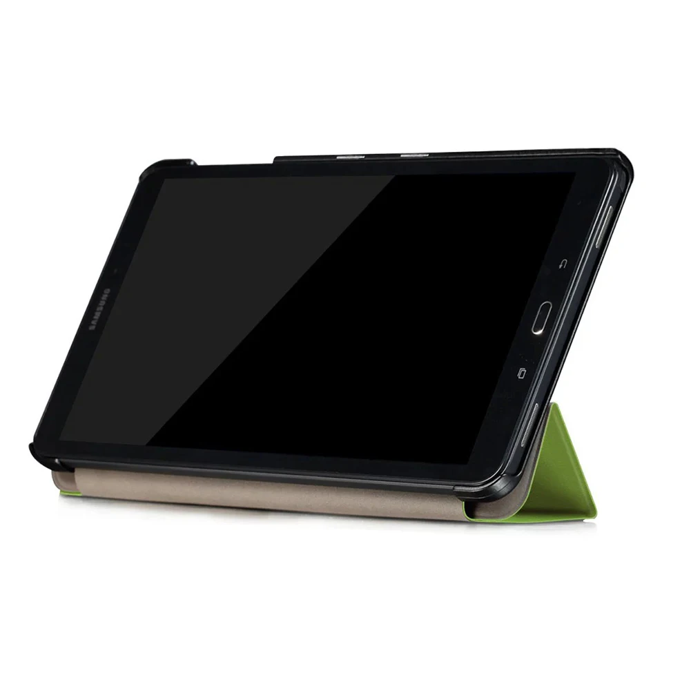 Ультратонкий флип-чехол для планшета samsung Galaxy Tab A 10,1, P580, P585, 7,9 дюймов, кожаный чехол для планшета Smart Sleep Tri-fold Bracket Cover