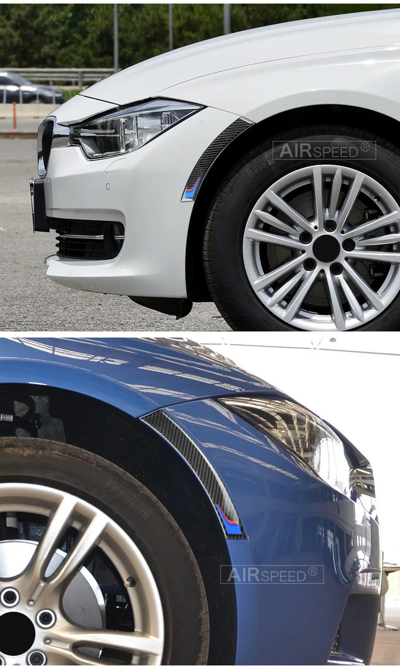 Carbon Fiber Wheel Protector Car Bumper Sticker Car Anti-collision Strips for BMW E90 E60 E84 F10 F07 F30 F34 F01  (9)