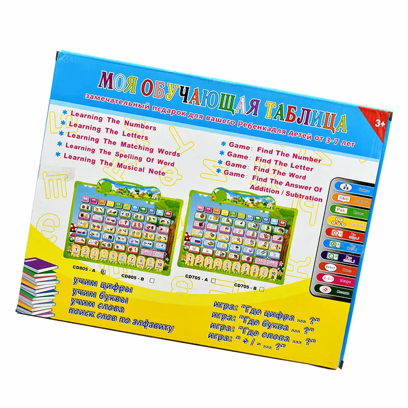 Russian Educational Talking Tablet Reading Letter Voice Pad Audio Sketchpad Multifunctional Early Learning Drawing Writing Board 5
