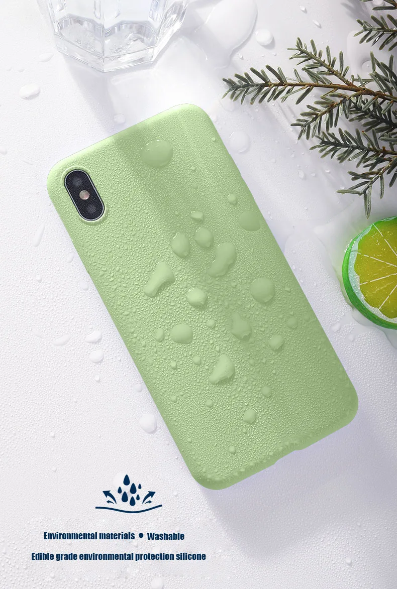 Мягкий гелевый резиновый жидкий силиконовый чехол для телефона для iPhone 11 Pro X XS MAX XR 8 7 Plus 6s 6Plus задняя крышка полный защитный чехол