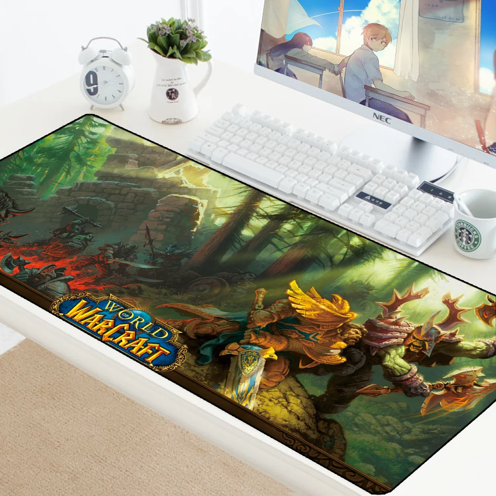 Пользовательский резиновый игровой коврик для мыши World of Warcraft, Настольный коврик для мыши для ноутбука, коврик для скоростной клавиатуры, офисный коврик для игры Csgo Dota
