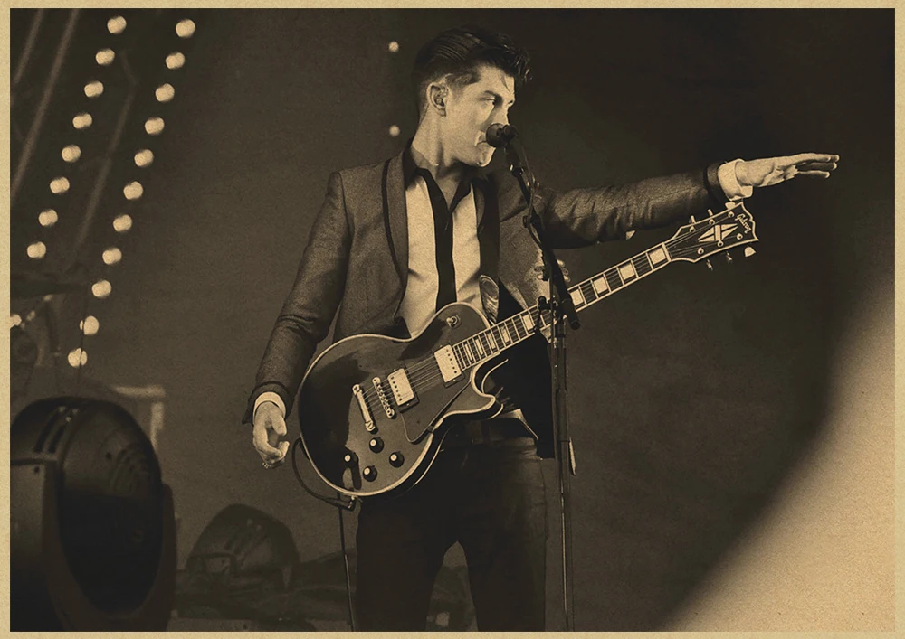 Arctic Monkeys rockers ретро ностальгия крафт бумага декоративный плакат Рисование ядро