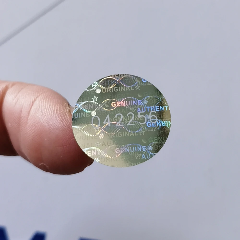 Голографическая гарантийная аннулированная наклейка 2000 шт. 20 мм x прозрачная защитная этикетка с защитой от