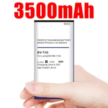 3500 мАч BV-T3G BVT3G литий-ионная батарея телефона для Nokia microsoft Lumia 650 RM-1154 BVT3G мобильных телефонов