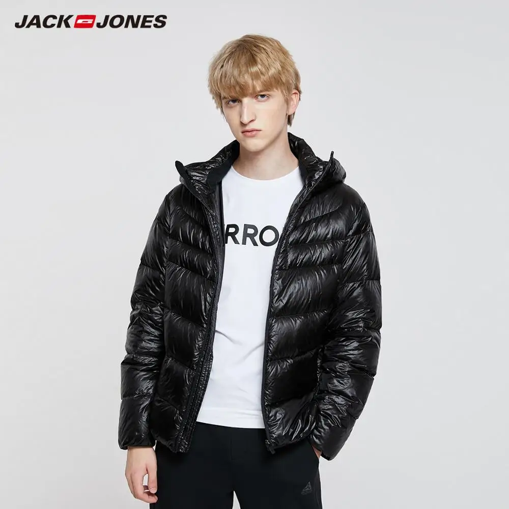 discount  JackJones Winter Men's Hooded Stand Collar Parka Coat Down Jacket Warm Menswear 218412552