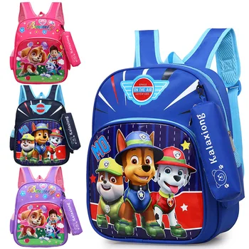 

Cartoon Paw Patrol Bag Anime Children Kindergarten Backpac Skye Everest Marshall Chase Cute Anime Boys Girls Backpac Toy Gifts