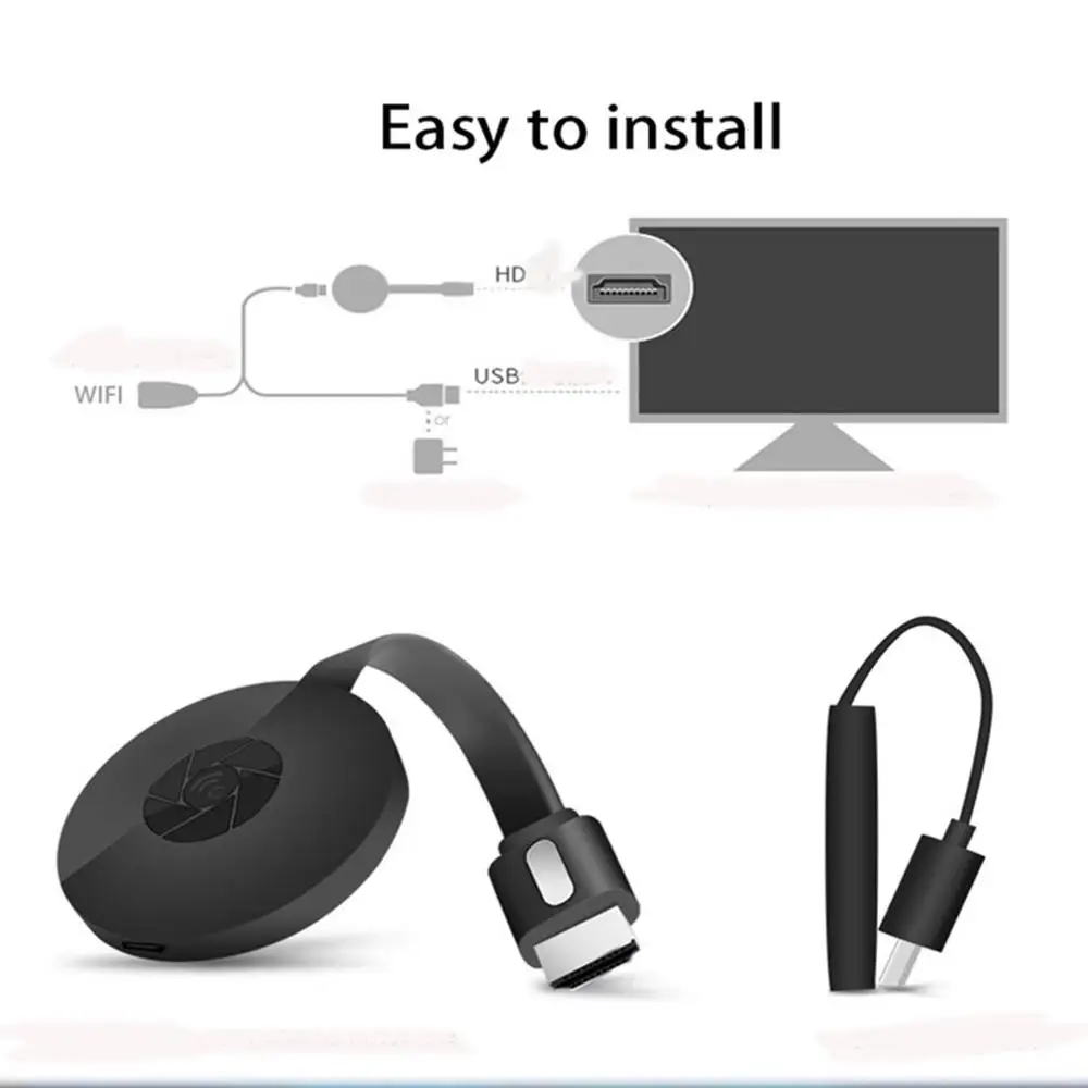 1080P HD tv Stick беспроводной WiFi Дисплей приемник для ТВ-тюнера Airplay медиа стример медиа адаптер