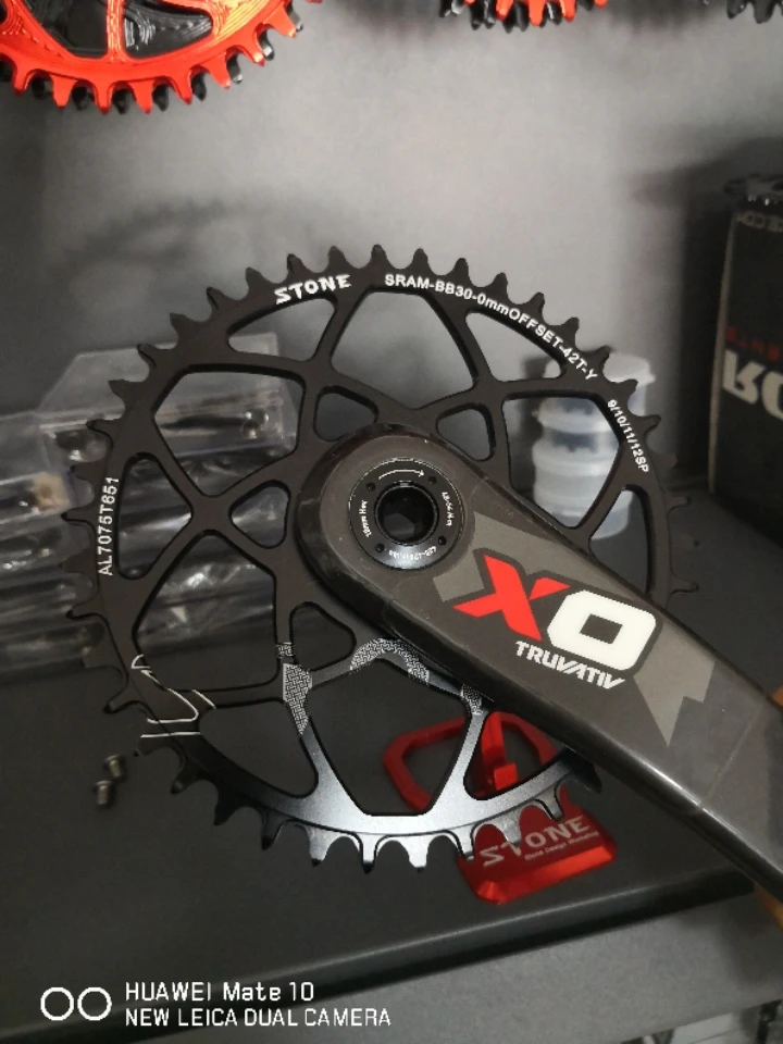 MTB велосипед одинарная передняя звезда кольцо цепи для BB30 cx xx1 x9 x1 32T 34T 36T 38T прямое Крепление 0 мм смещение круг цепное колесо